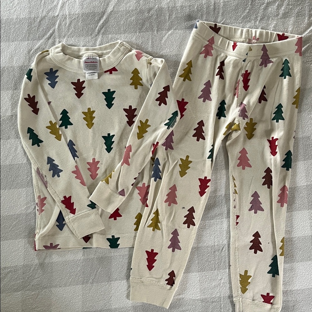 Hanna Andersson Multicolor Tree Print Pajama Set